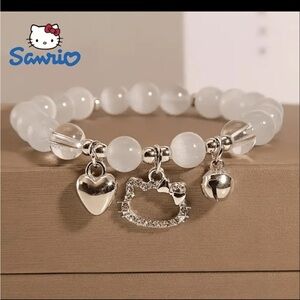 Sanrio hello kitty stainless steel charm bracelet
